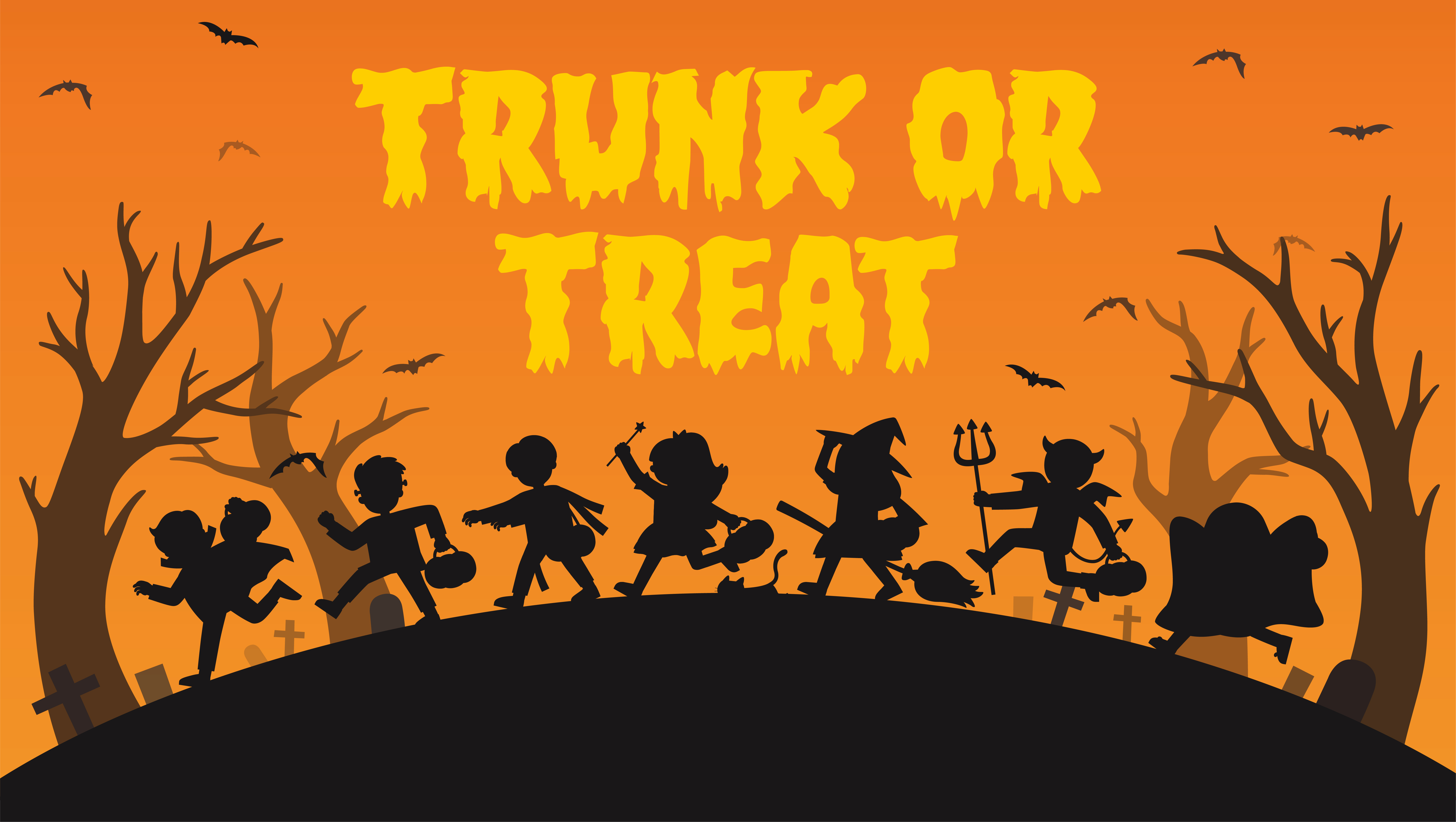 Trunk or Treat - trick-or-treating and fall fun for the whole family