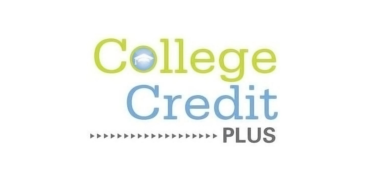 College Credit Plus logo with a graduation cap icon.