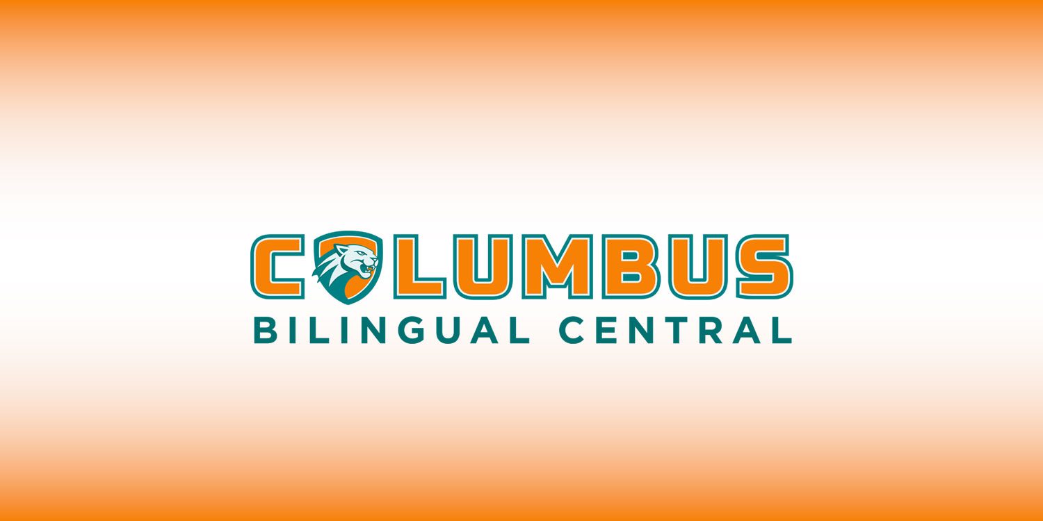 Columbus Bilingual Central logo with a tiger head.