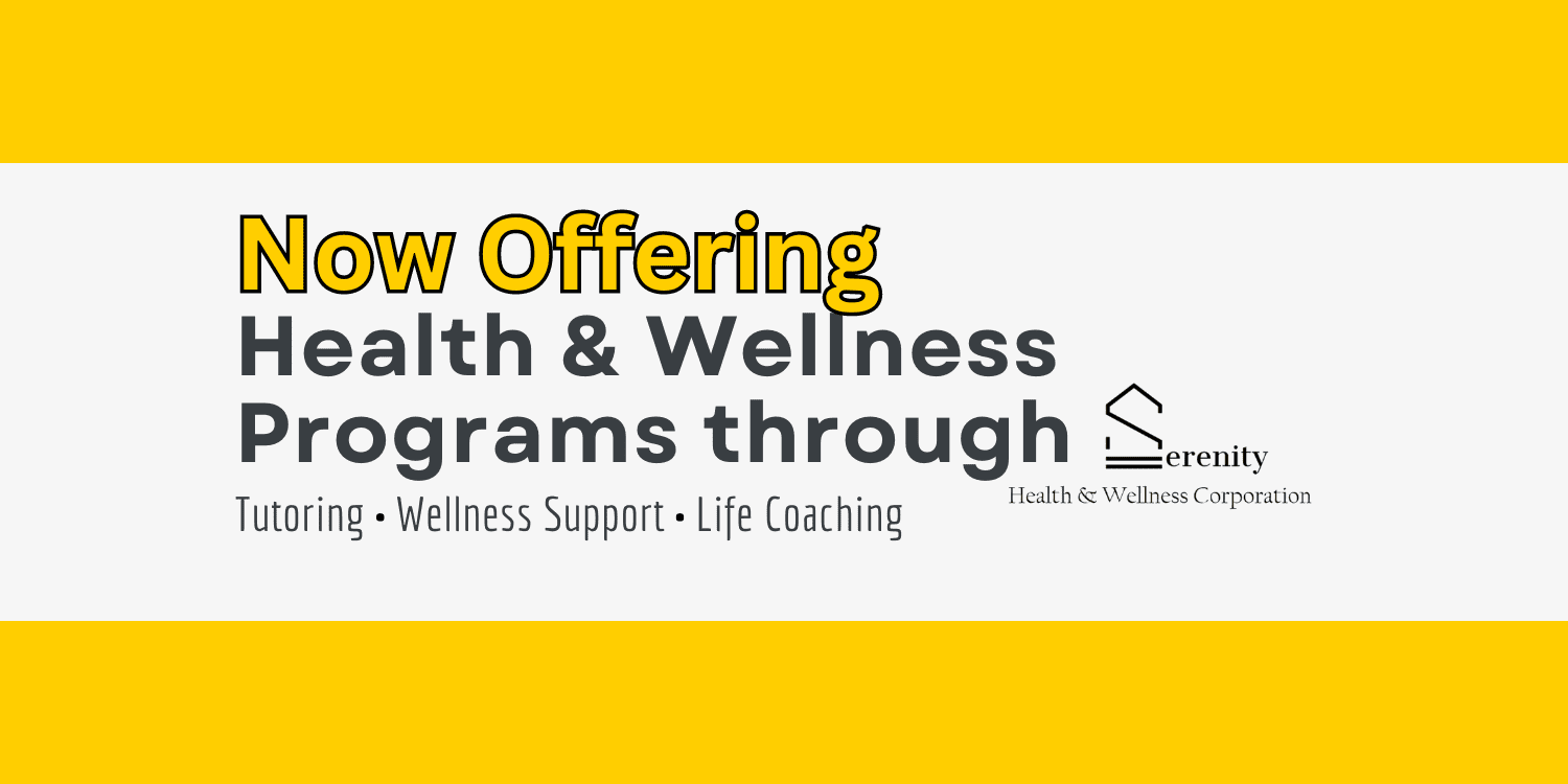 Announcement for new health and wellness programs.