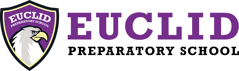 Euclid Preparatory School logo with eagle mascot.