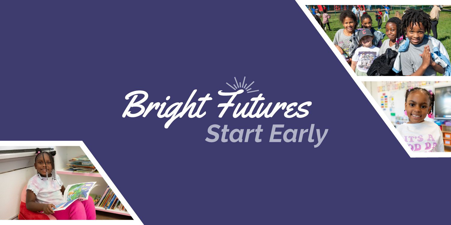 Collage with children and "Bright Futures Start Early" text.