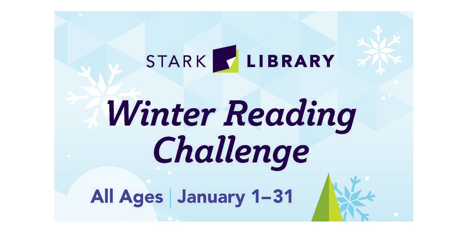 Flyer for a Winter Reading Challenge.